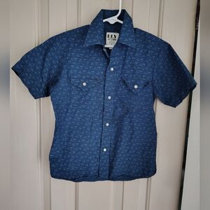 Ely Cattleman Pearl Snap Western Shirt Little Boys Size Small